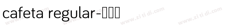 cafeta regular字体转换
